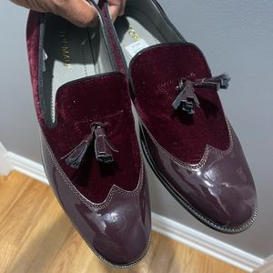 Topman ‘Dame Wingtip’ Loafers shoe in Burgundy Sz 12 / 45